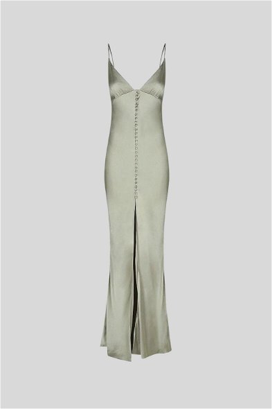 Buy La Lune Bias Slip Dress in Sage | Shona Joy | GlamCorner Buy La Lune Bias Slip Dress in Sage | Shona Joy | GlamCorner