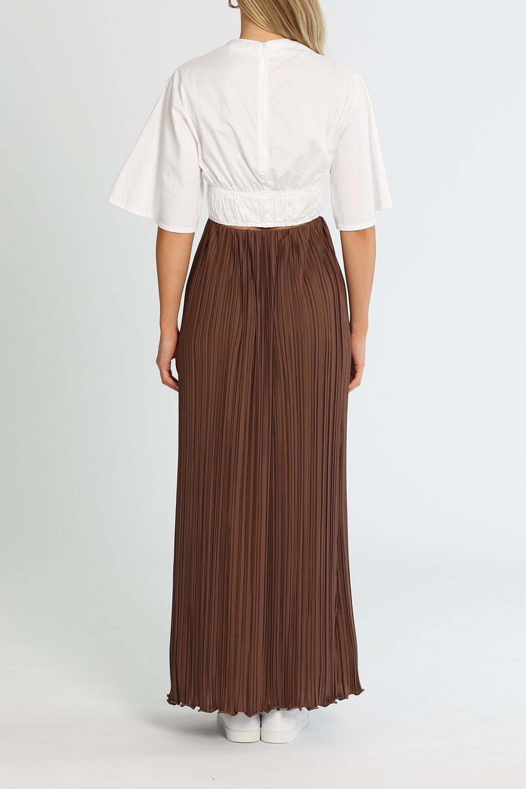 Significant Other Adeline Skirt Chocolate Pleats
