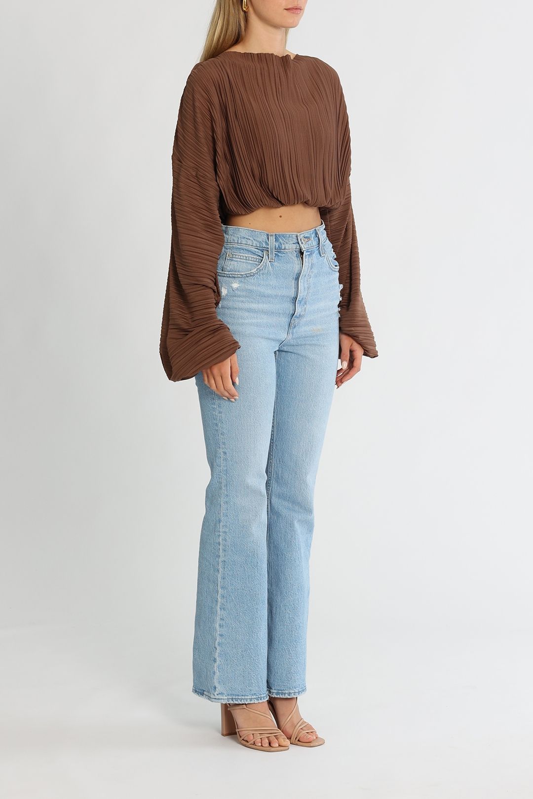 Significant Other Adeline Top Chocolate Cropped