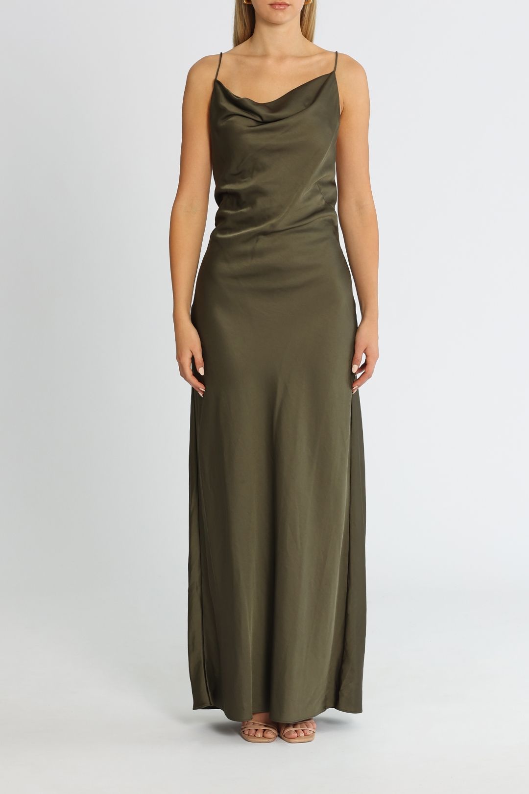 Significant Other Aila Dress Olive Cowl