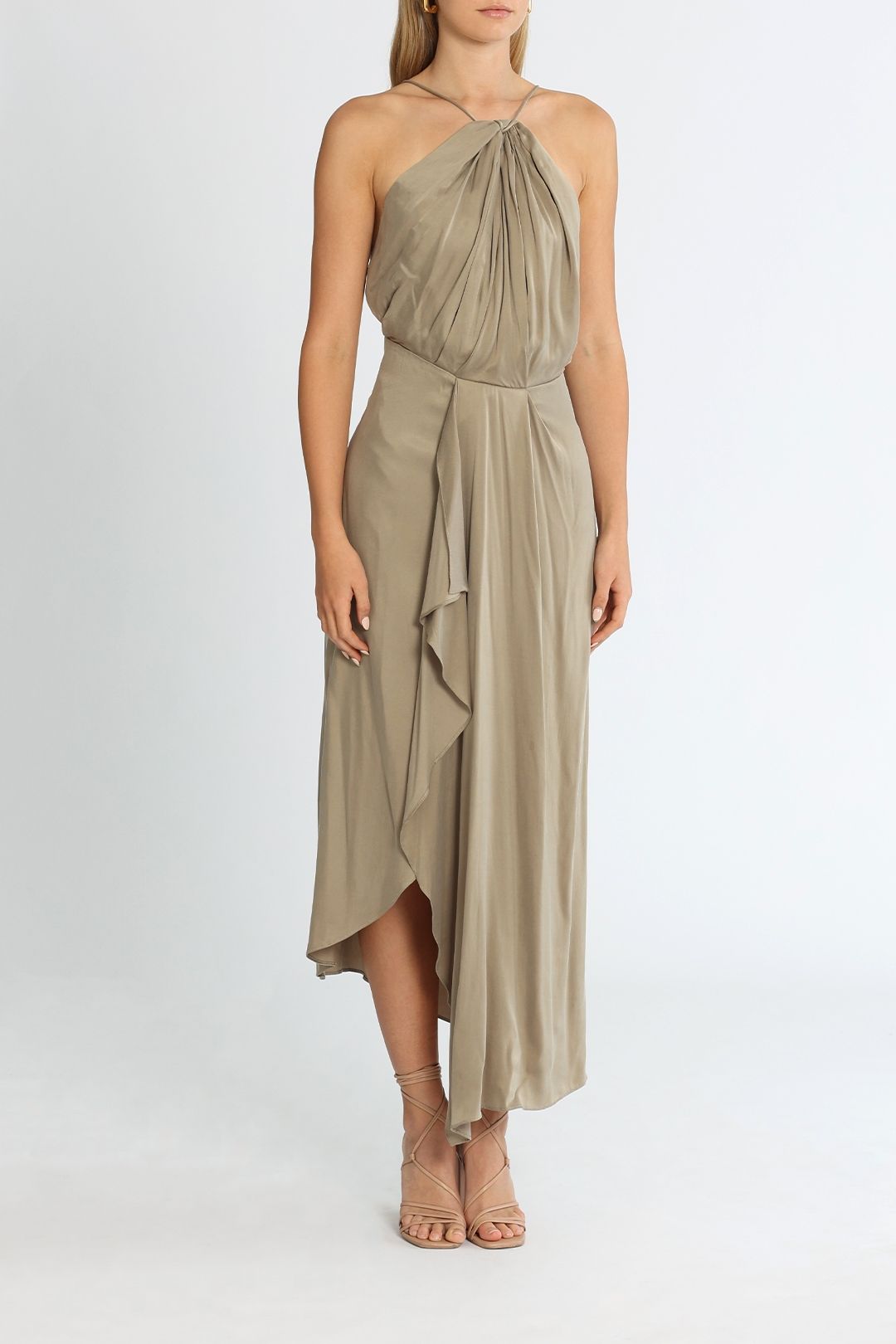 Significant Other Athena Dress Taupe Midi