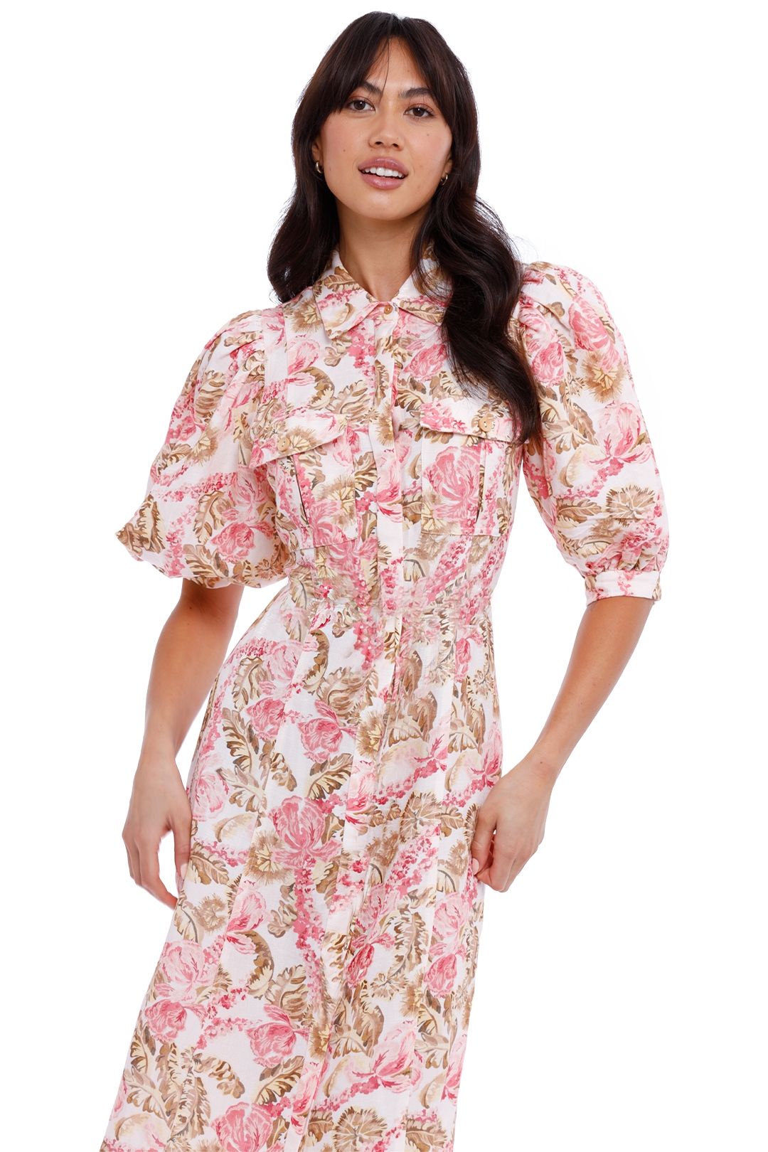 Significant Other Deanna Dress Sangria Floral
