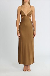 Significant Other Jacy Dress Dark Gold