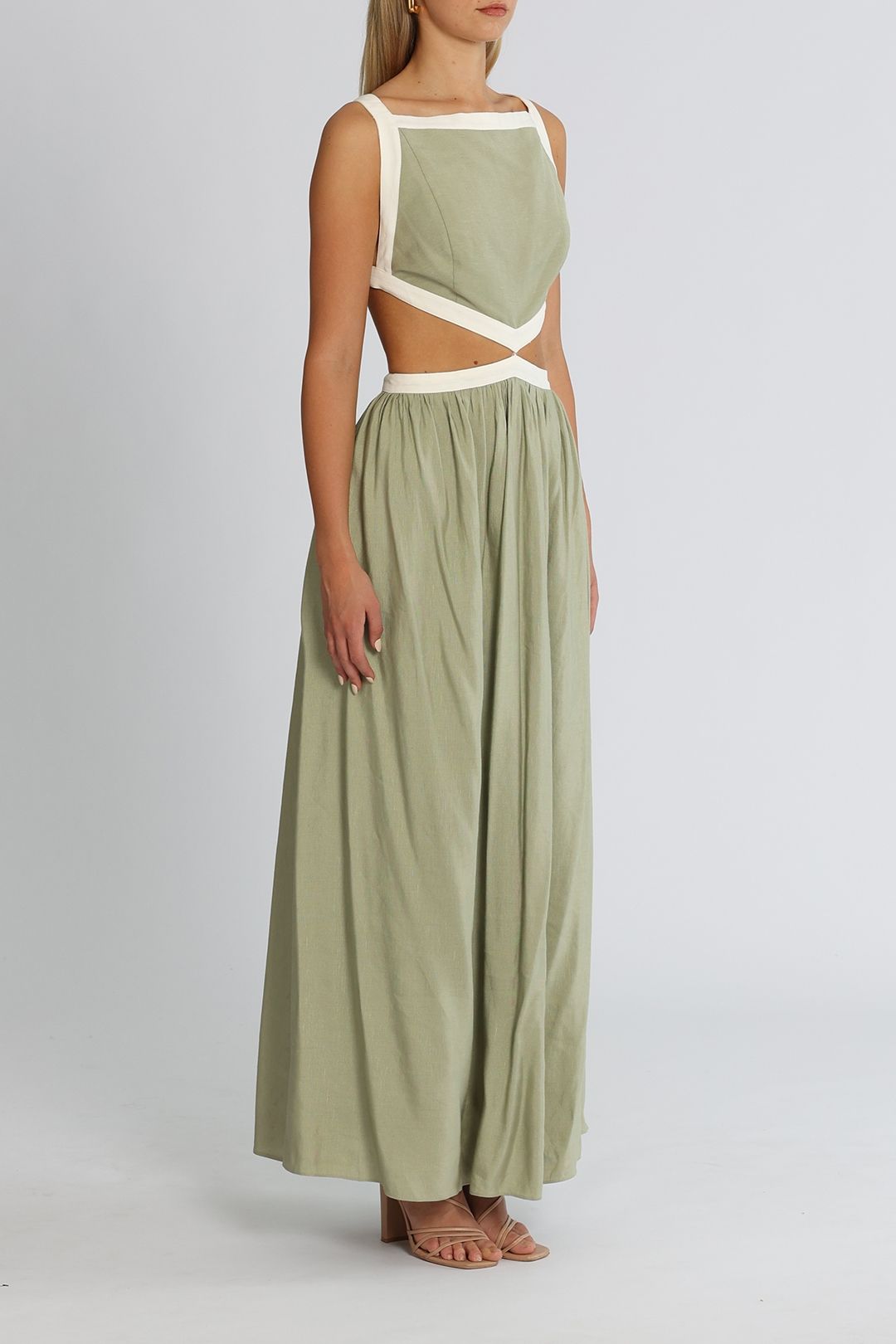Hire Marino Dress in Sage | Significant Other | GlamCorner