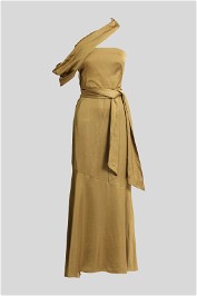 Olive Amal One-Shoulder Maxi Dress
