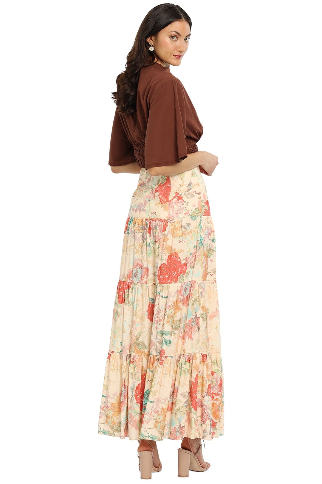 Significant Other Salvador Skirt Picnic Peonies Maxi
