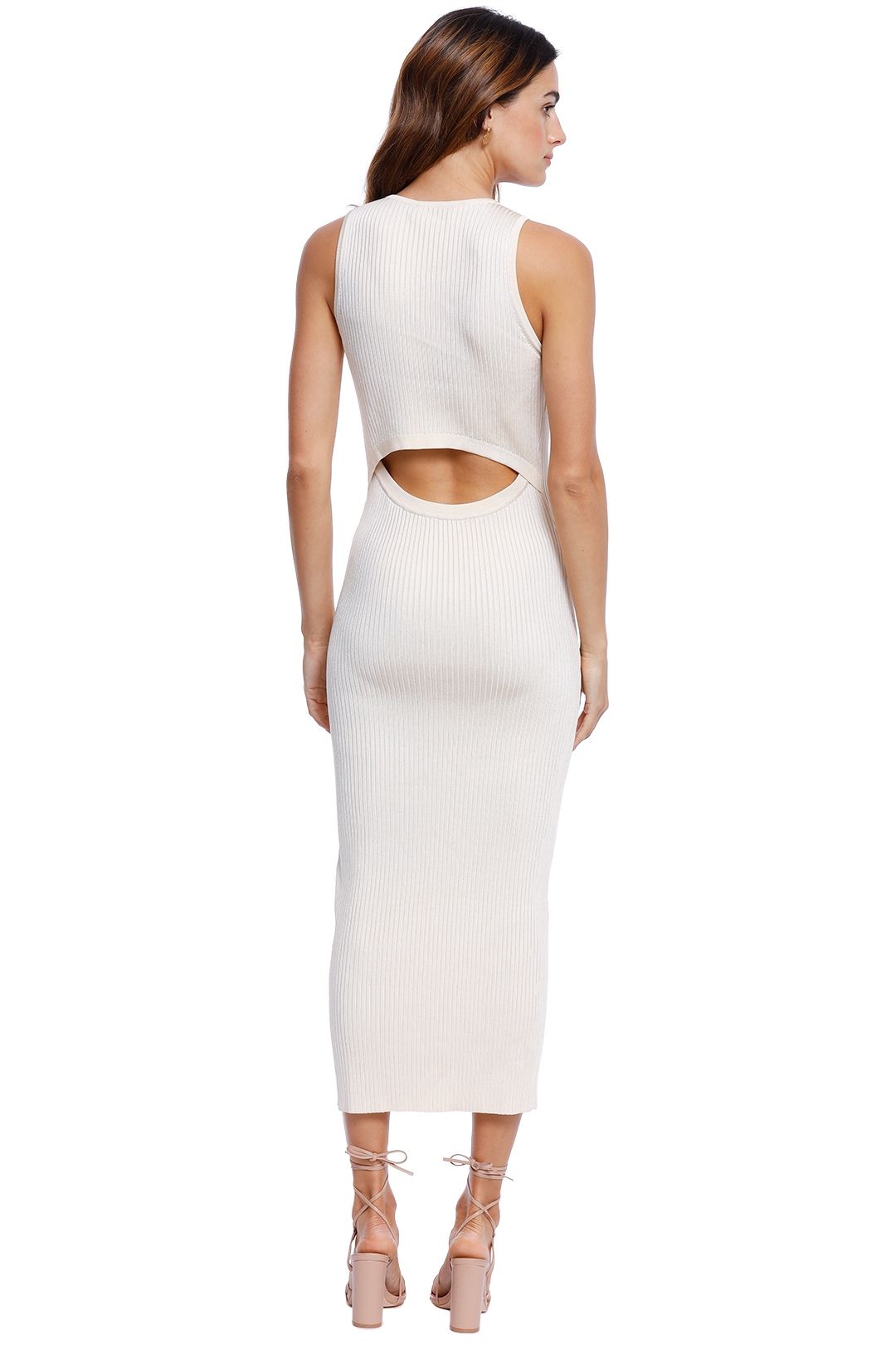 Significant Other Sofia Knit Dress Cream cutout