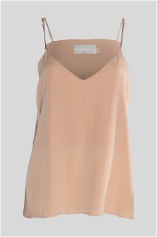 Ginger and Smart Silk Blush Cami with Rose Gold Chain Straps