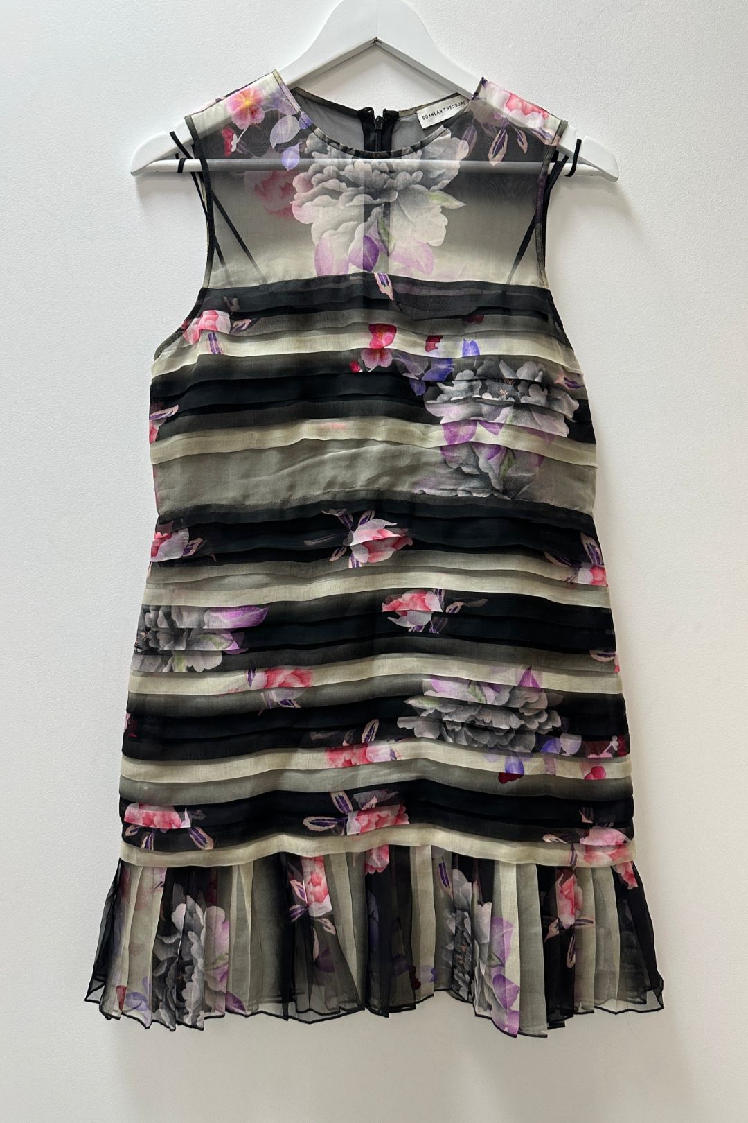 Buy Silk Pleated Floral Dress | Scanlan Theodore