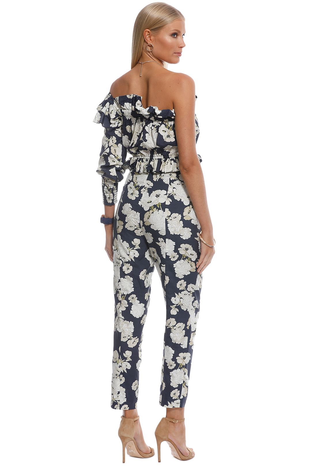 sir the label bellagio one shoulder dress Sir The Label Bellagio Ruffle Mini Dress Floral Size 1 / AU 8