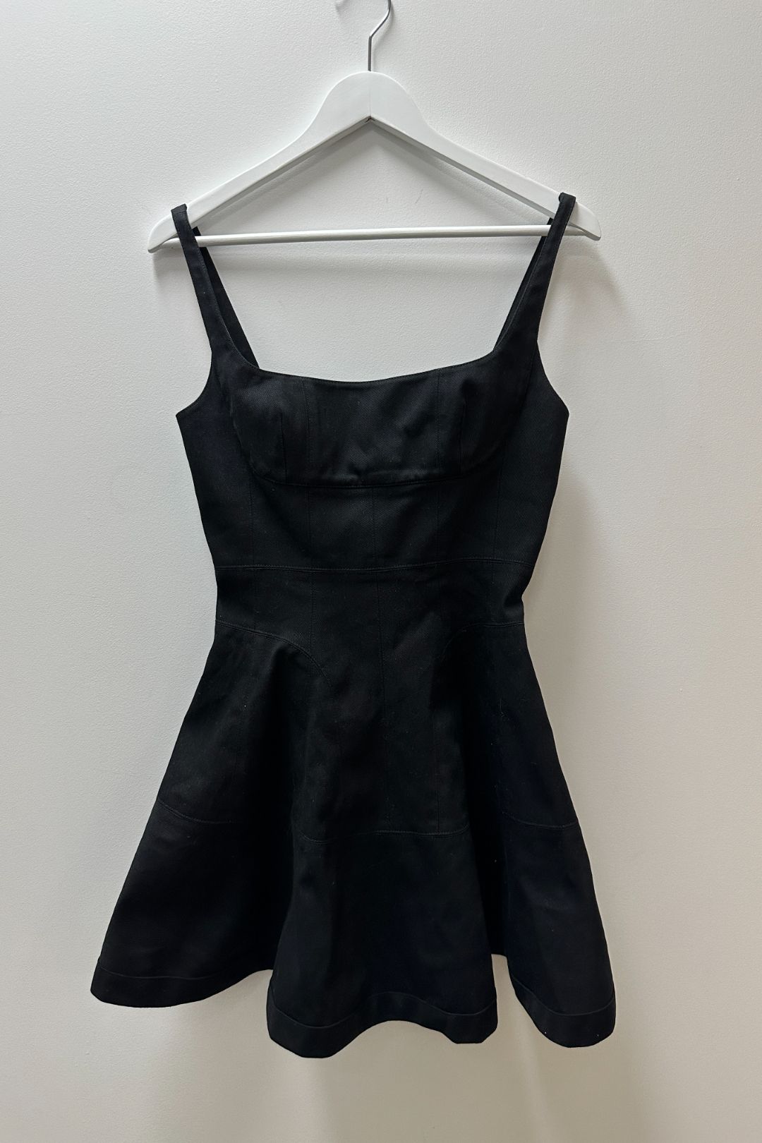 mini skater dress black Winter Abundance Embroidered Cotton Mini Skater Dress – Disturbia main image 0