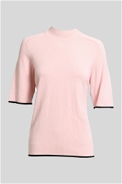 Sportscraft Soft Pink Short Sleeve Knit Top