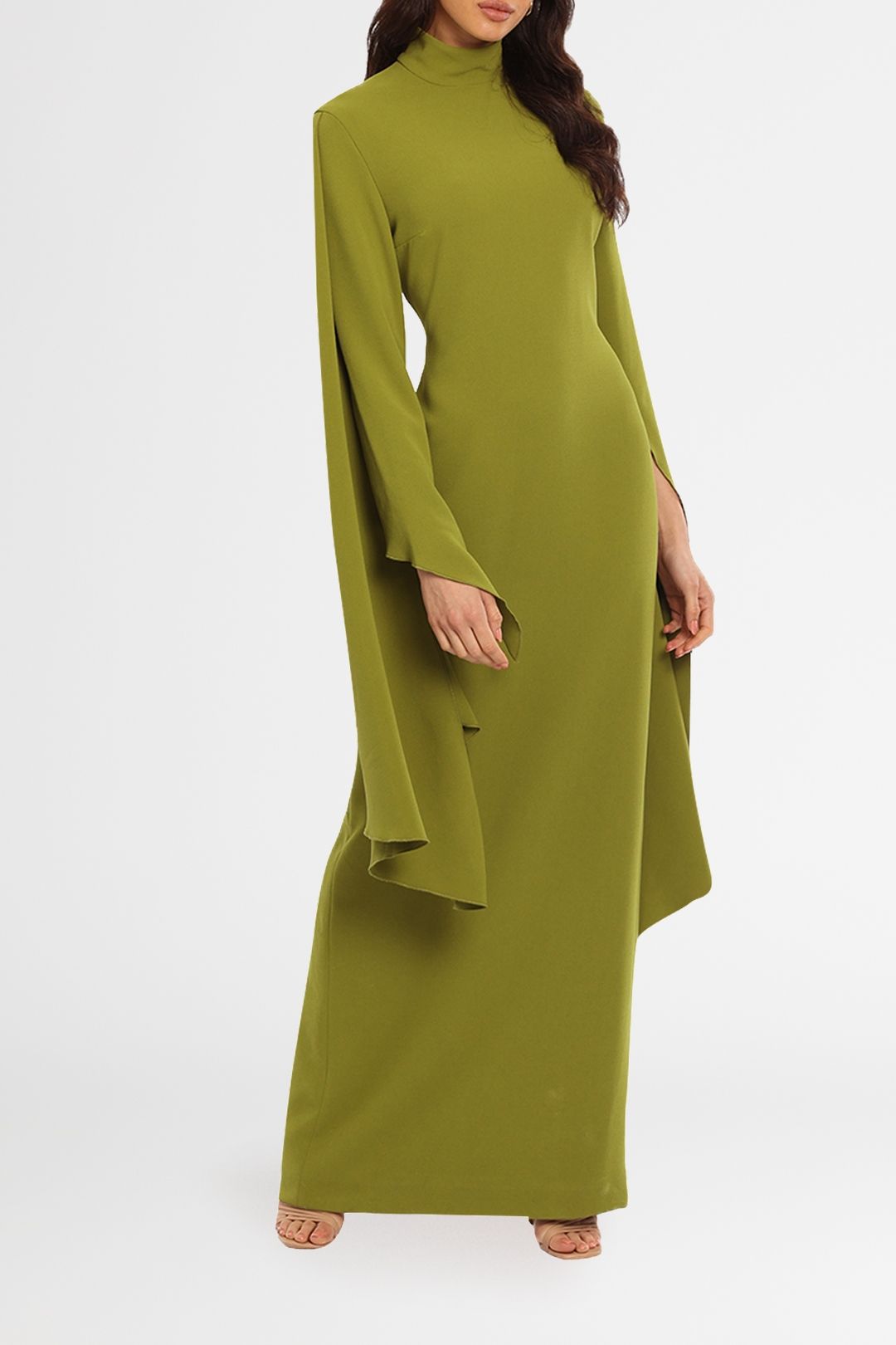 solace london dress green The Cassias Maxi Dress in Pear Green main image 1
