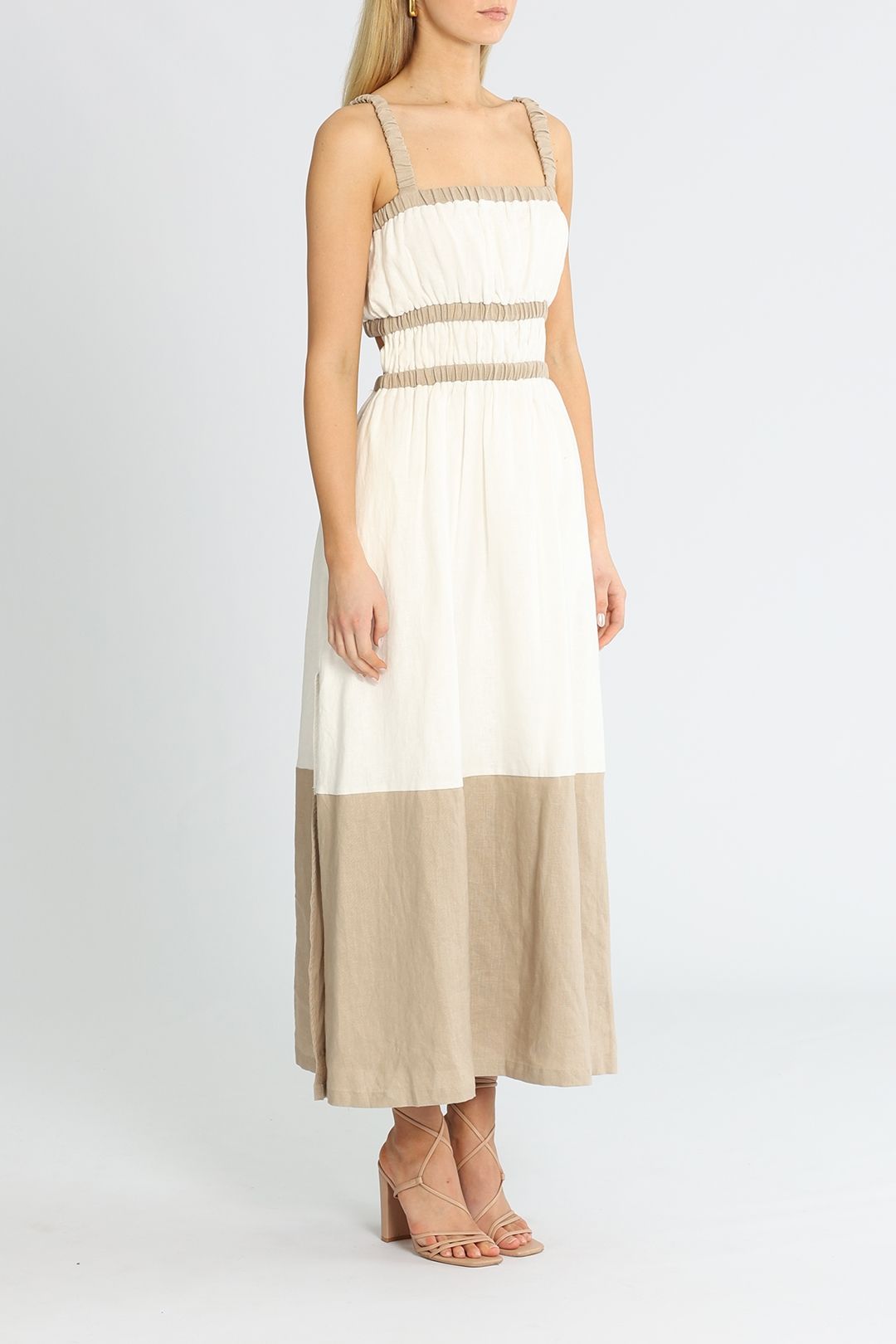 Sovere Rally Midi Dress White