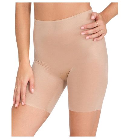 Spanx - Skinny Britches Nude Mid Thigh Short - Medium - Front