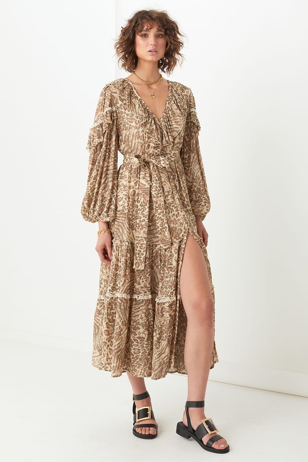 Spell leopard dress top