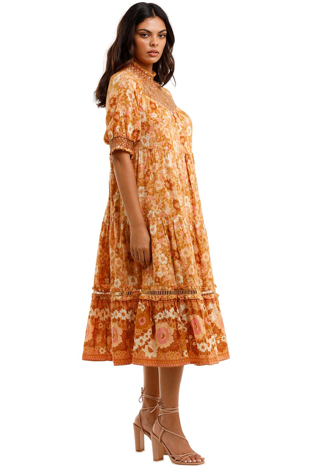 spell orange dress SPELL & The Gypsy Collective Anne BoHo 70s Tunic