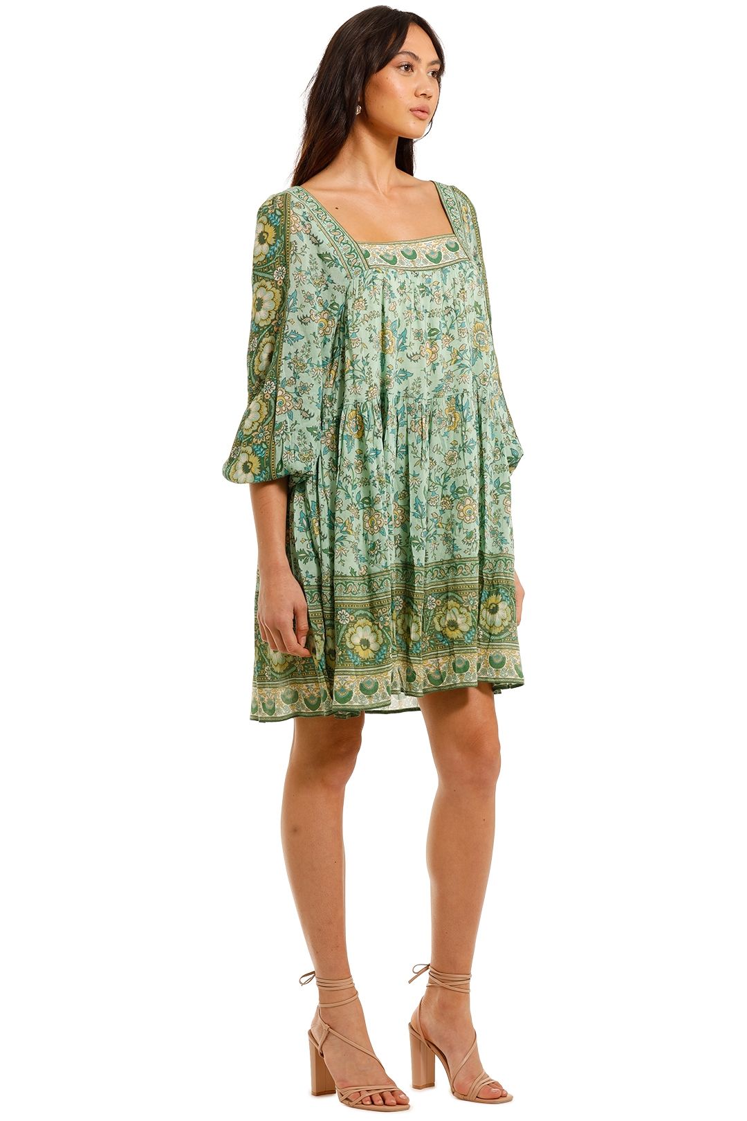 slim fit dress slacks Green Mystical Spell Black Mini Dress main image 0