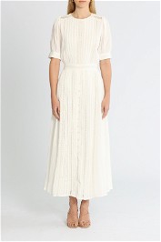 Spell Jolene Lace Cut Out Midi Dress Antique White