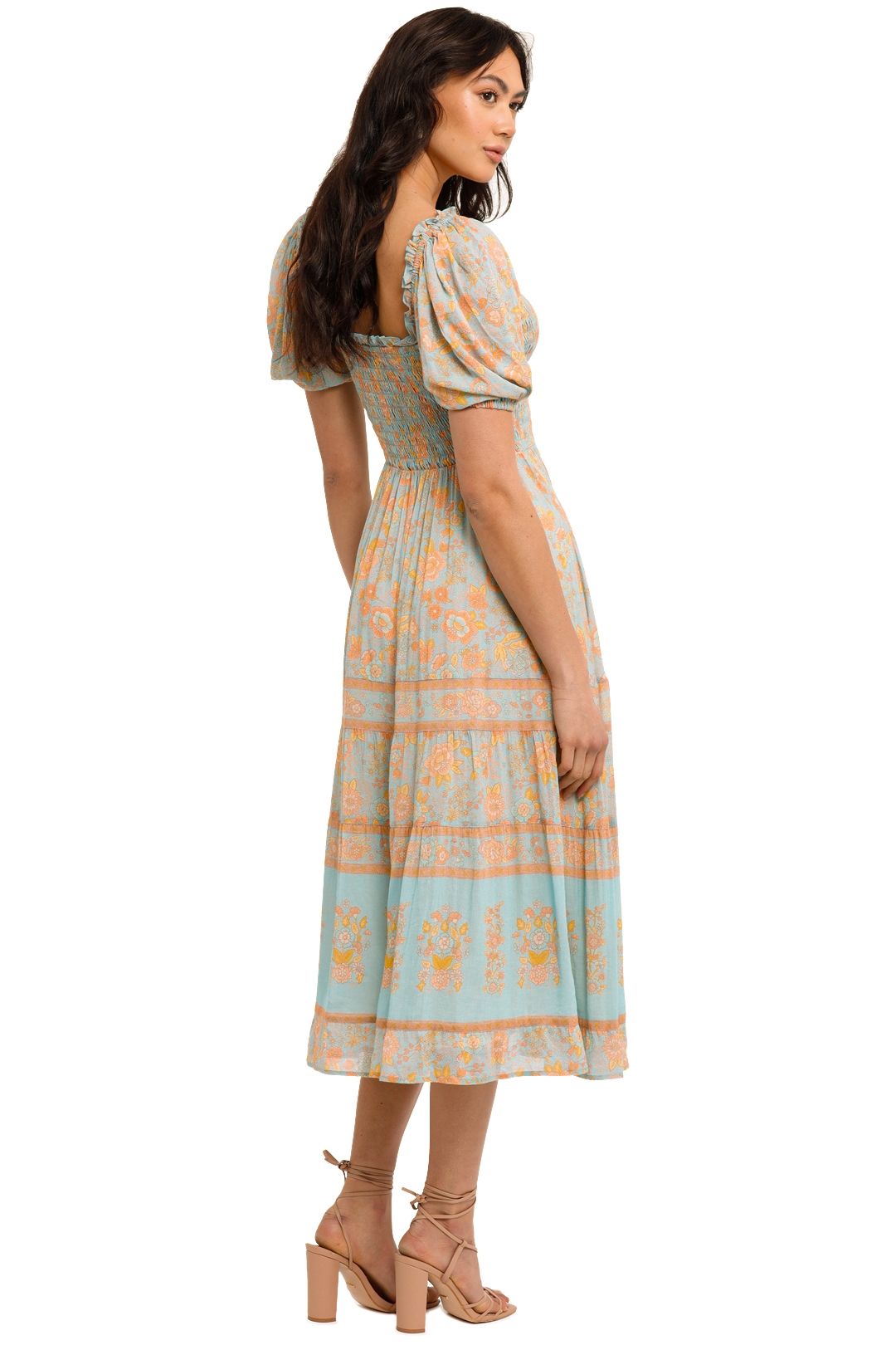 spell juniper boho midi dress Spell Juniper Boho Midi Dress in Eggshell Blue Island Boutique