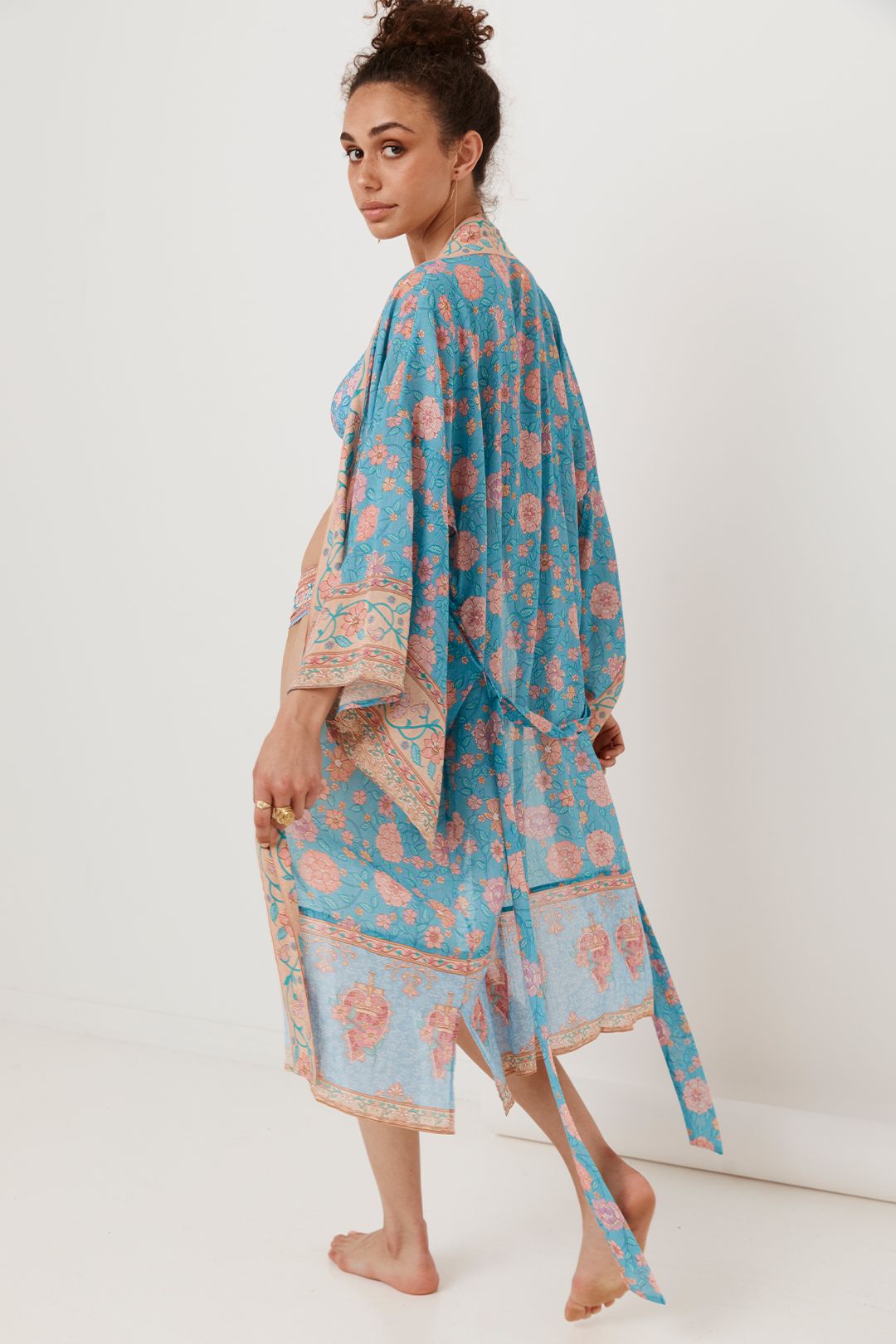 Spell Love Story Midi Robe Sky Blue Relaxed Fit