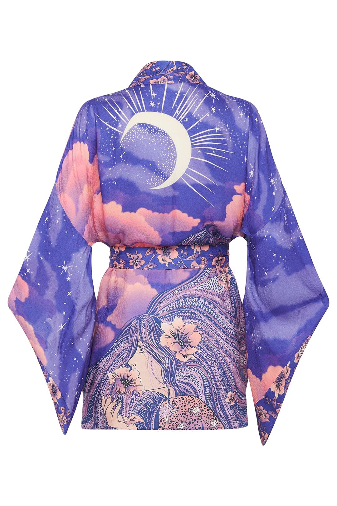 Spell Luna Short Robe Kimono Sleeves
