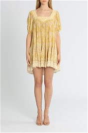 Spell Mossy Mini Dress Lemonade
