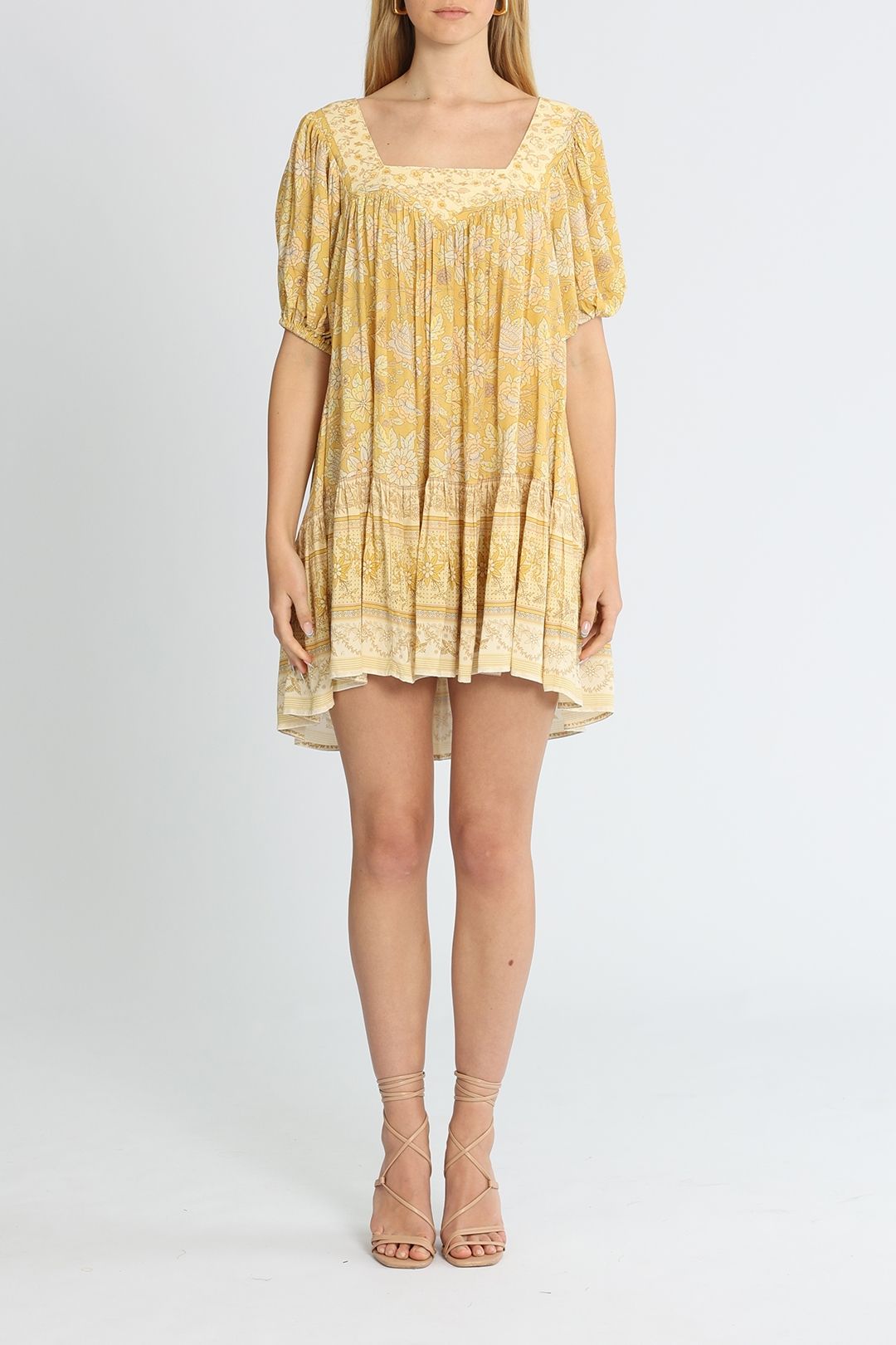 Spell Mossy Mini Dress Lemonade