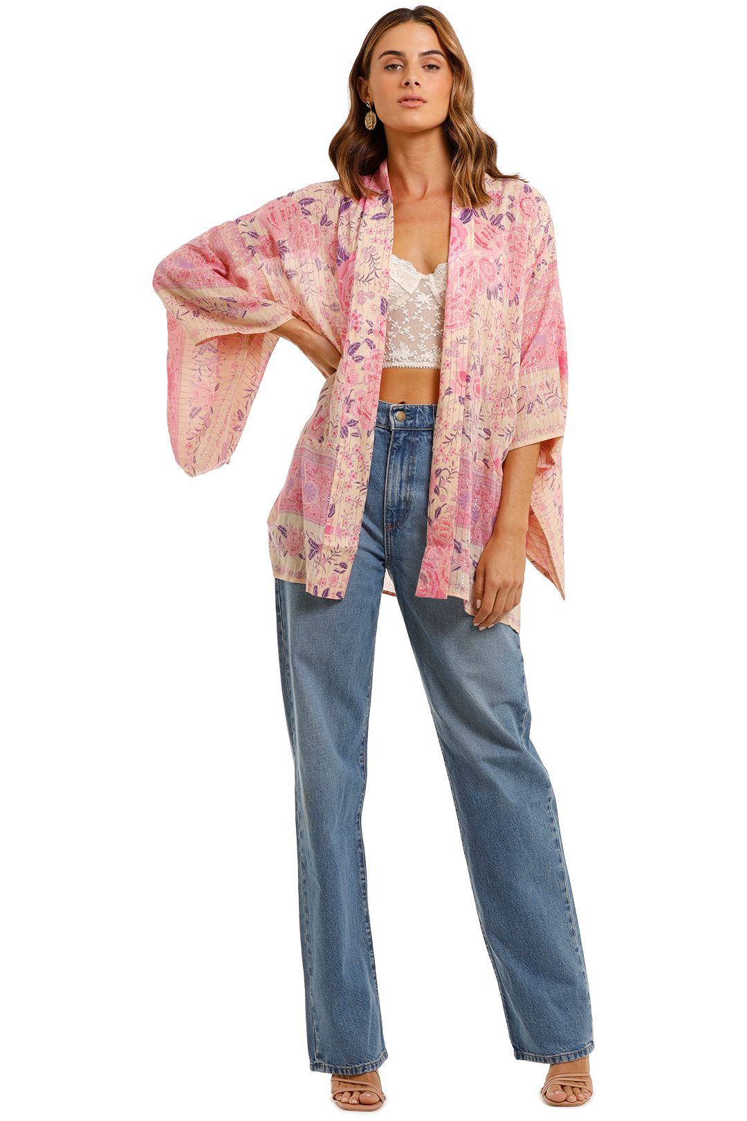 Mystic Short Robe in Musk | Spell | GlamCorner