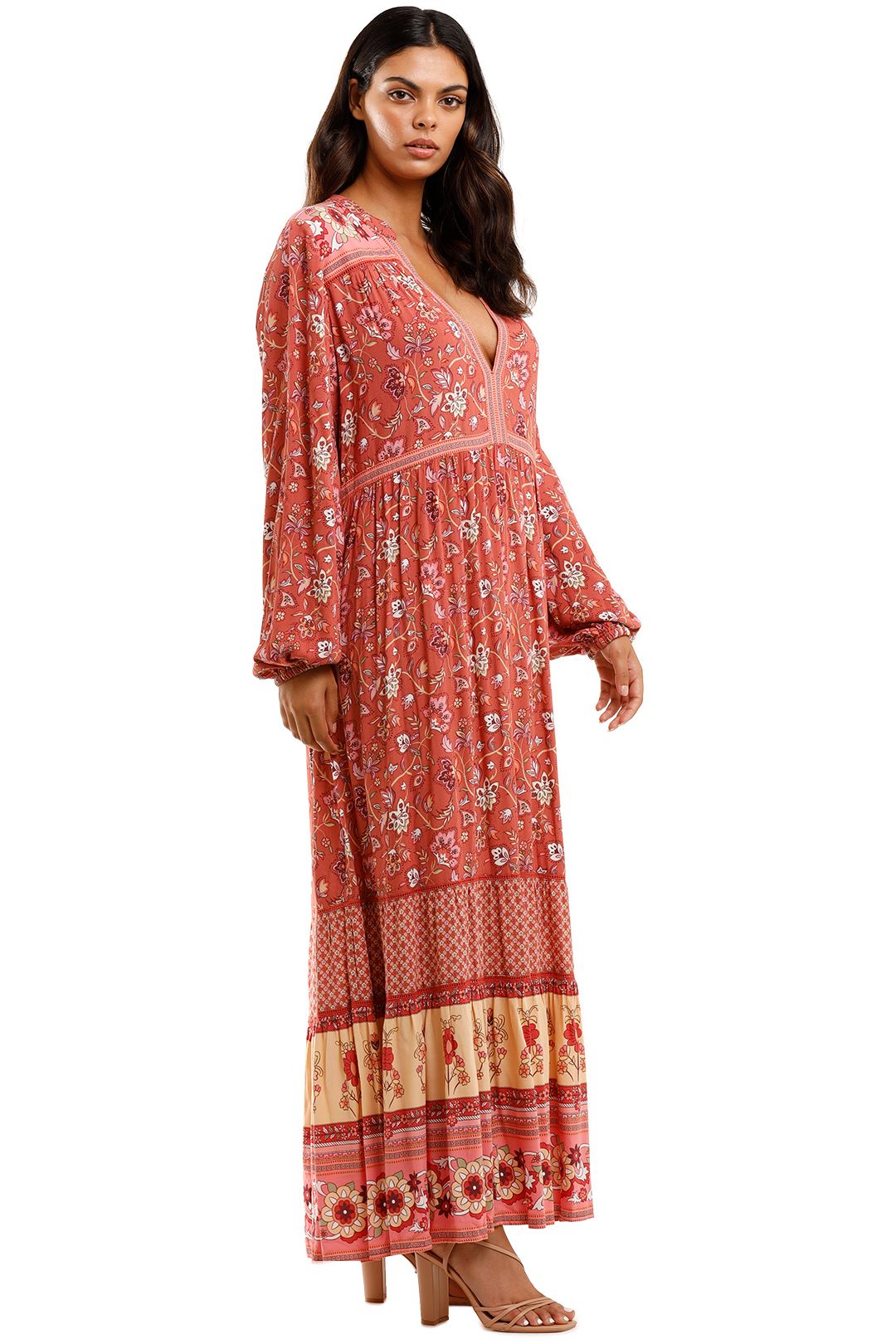 Portobello Road Gown in Wine | Spell | GlamCorner Portobello Road Gown in Wine | Spell | GlamCorner