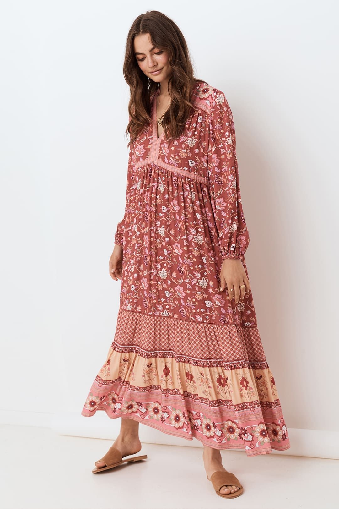 Portobello Road Gown in Wine Spell GlamCorner