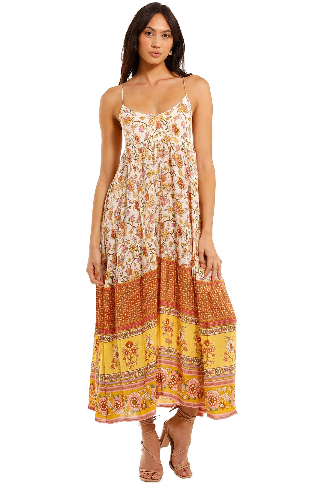 brown formal maxi dress Lorieanne Draped Maxi Dress / Dark Chocolate | MESHKI