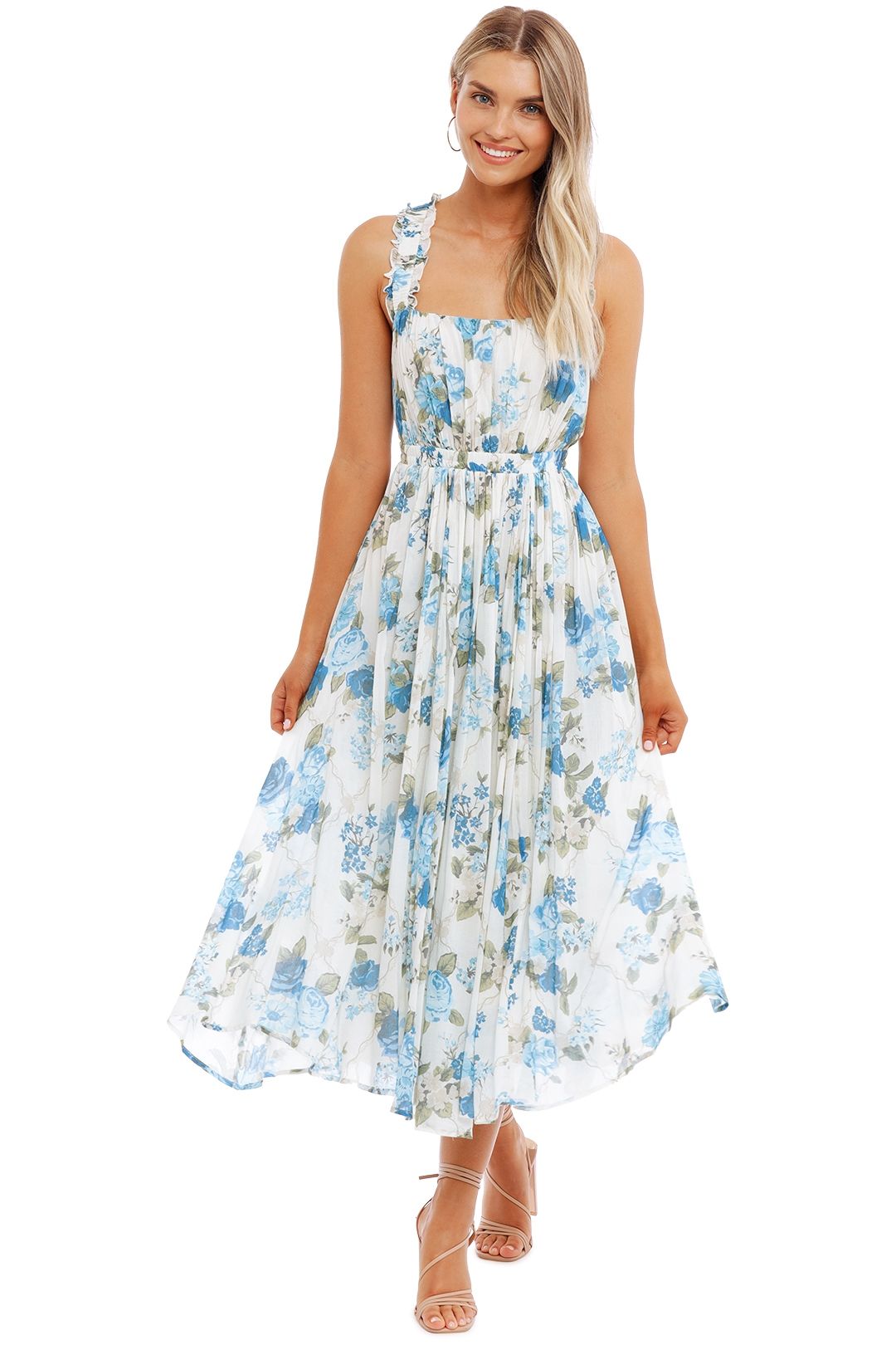 Hire Rose Garden Soiree Dress in Sapphire Spell GlamCorner