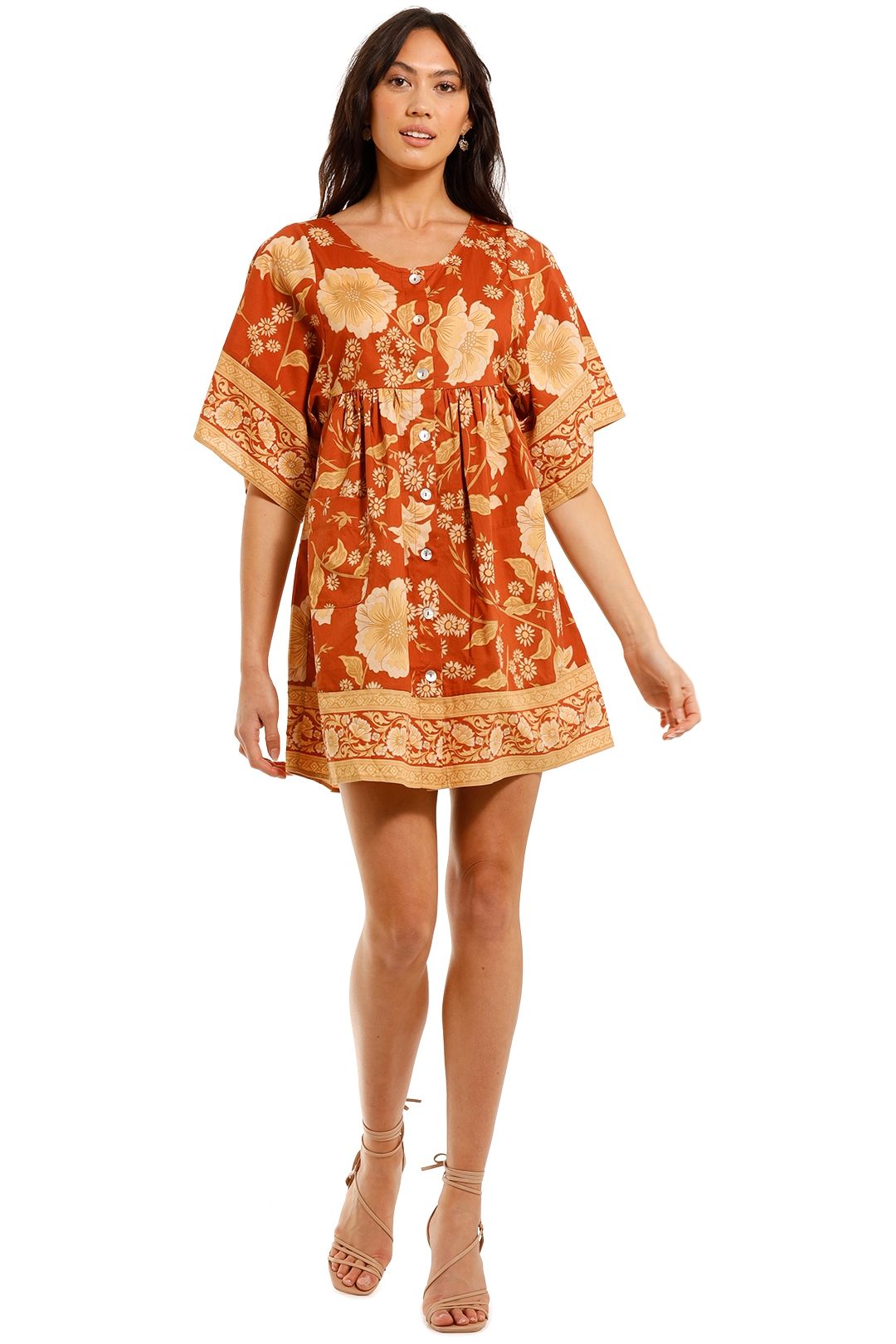 Spell smock dress top