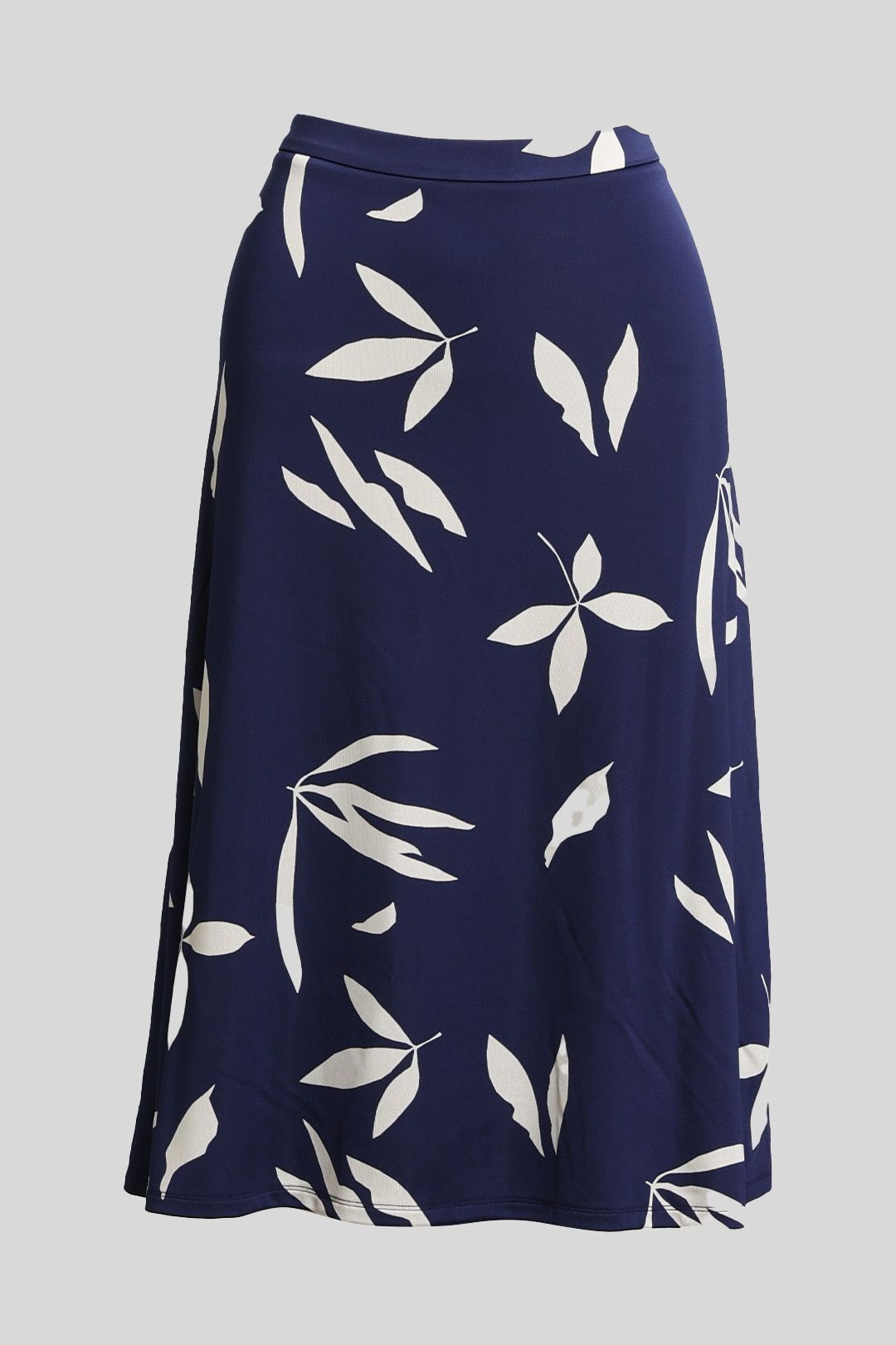 Navy Floral A line Skirt