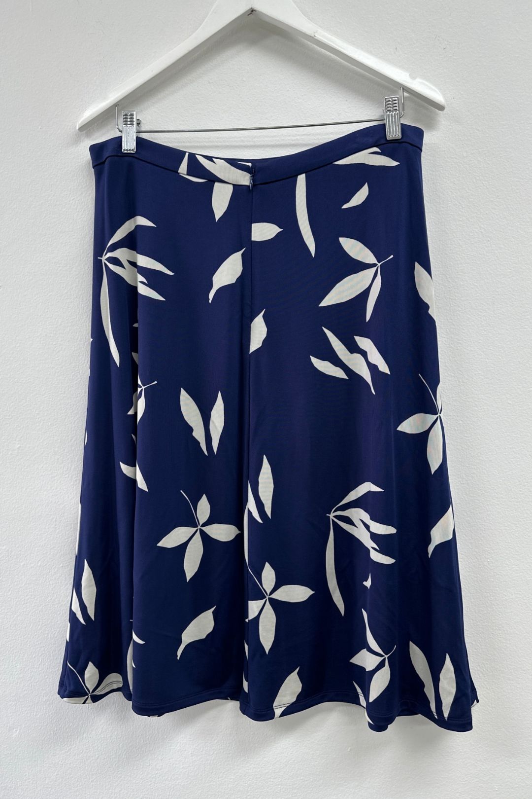 A line skirt navy top