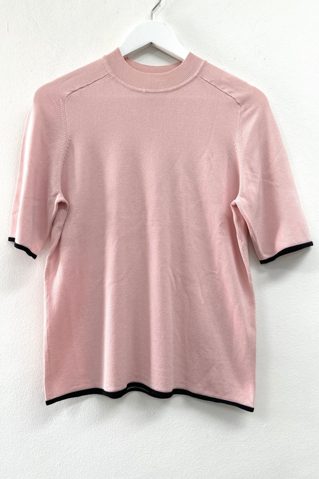 Sportscraft Soft Pink Short Sleeve Knit Top