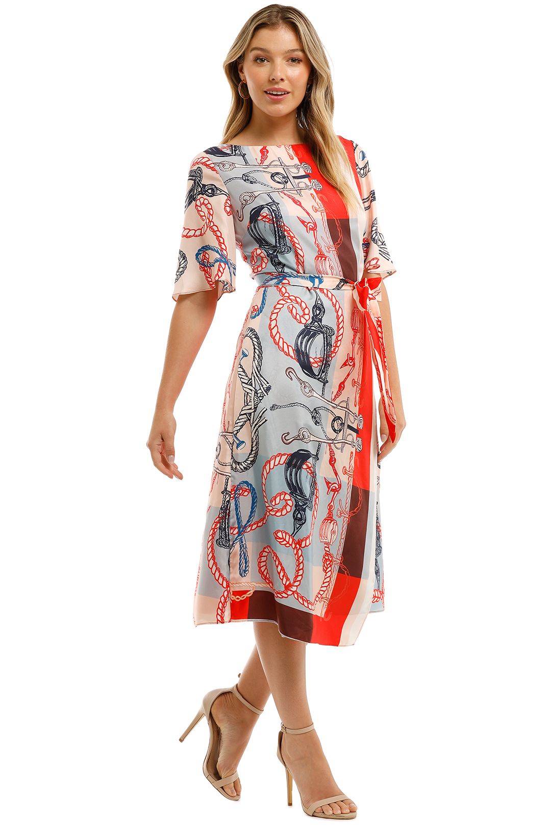 knee length dresses for ladies Floral Eyelet Front Slit Corset Top Midi Dress – In Pursuit Mobile Boutique  || Apparel, Accessories & Gifts Saint John, New Brunswick