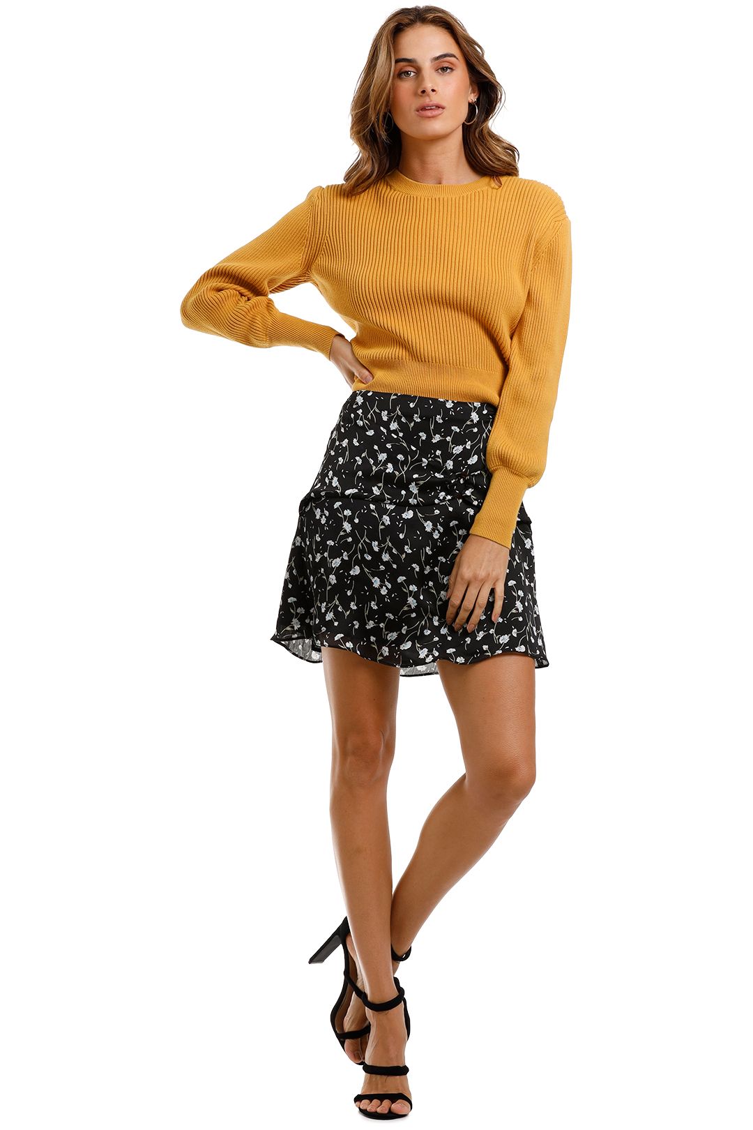 St Cloud Label Cropped Cotton Rib