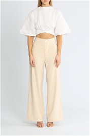 Staple The Label Ana Wide Leg Pant nude