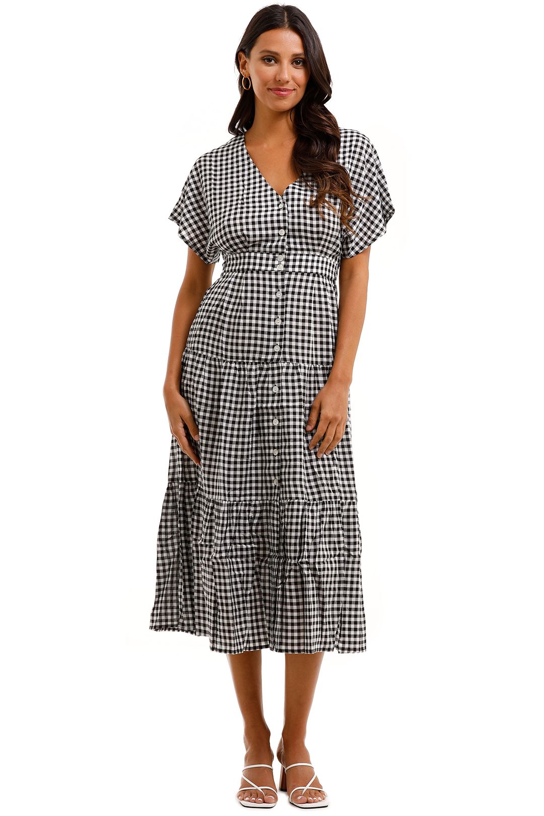Staple The Label Annika Tiered Midi Dress
