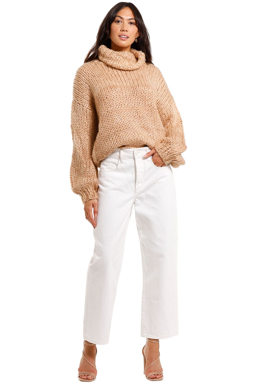 Staple The Label Aspen Oversize Jumper beige