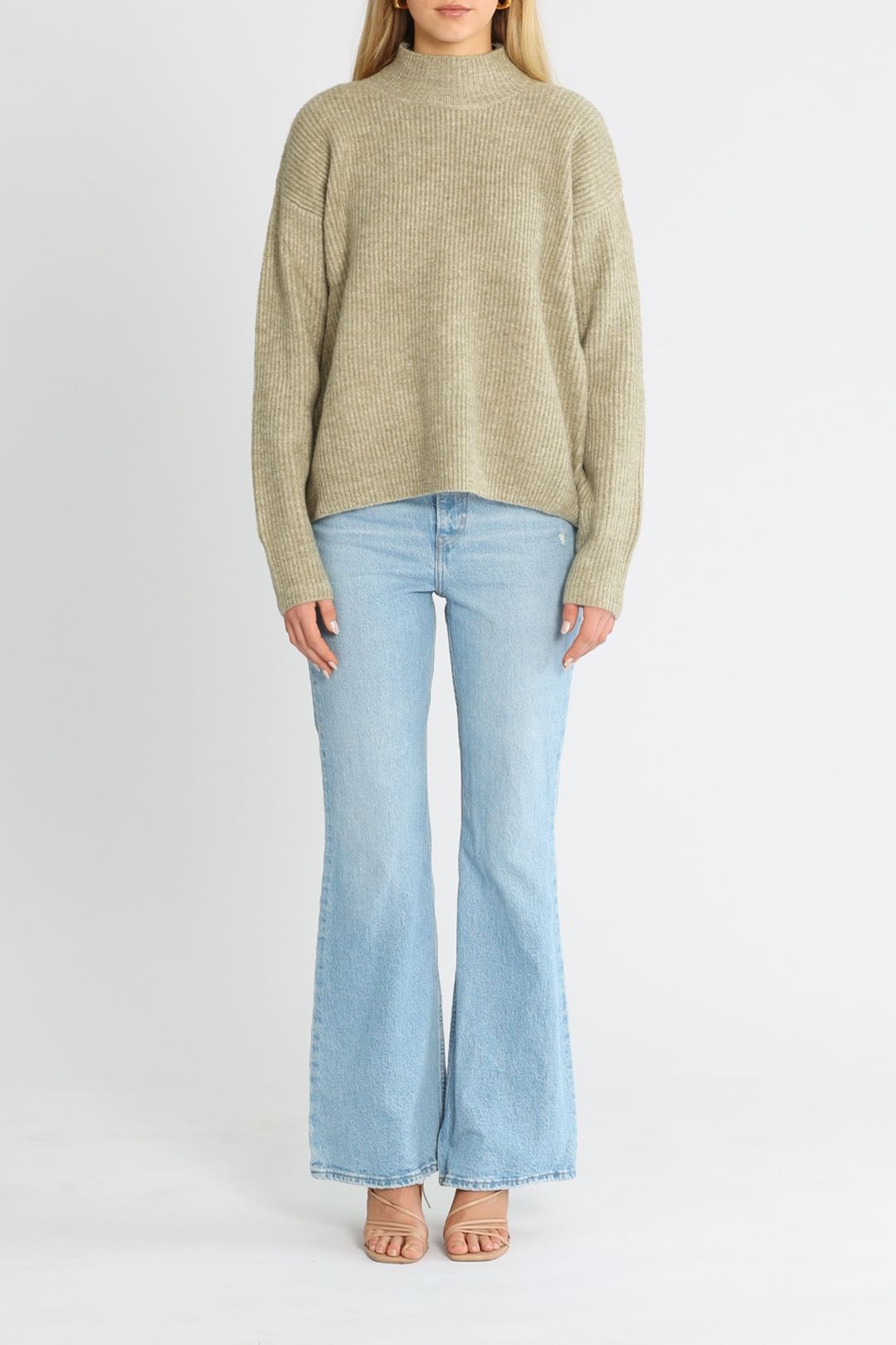 Staple The Label Luna Jumper khaki green