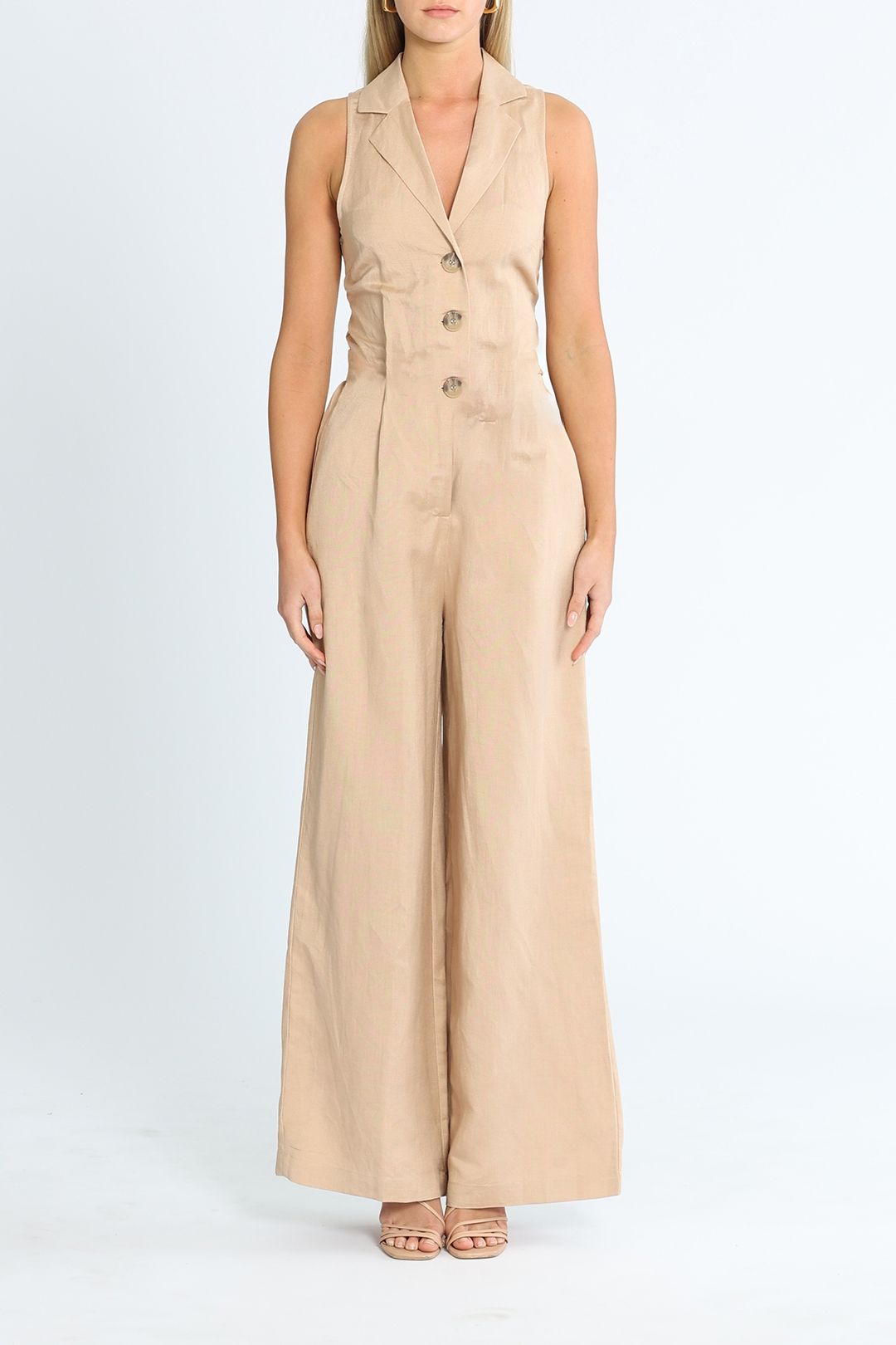 Staple The Label Mila Jumpsuit Cream
