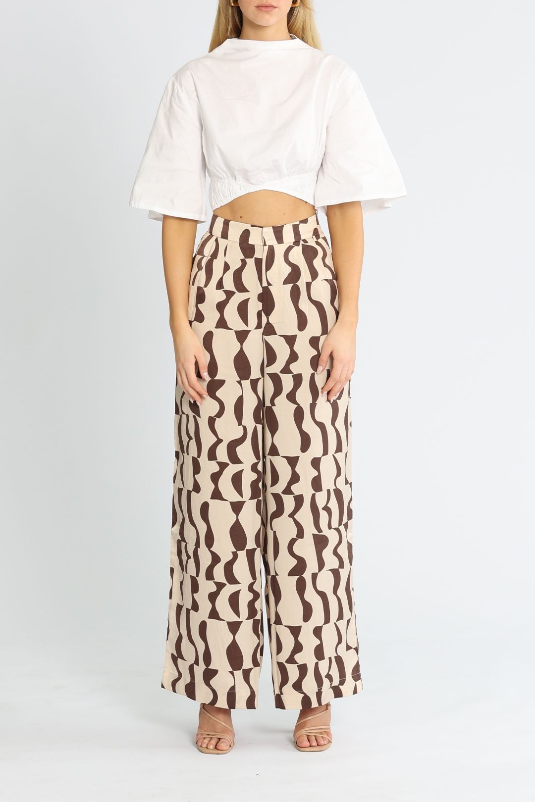 Staple The Label Muse Wide Leg Pant satin