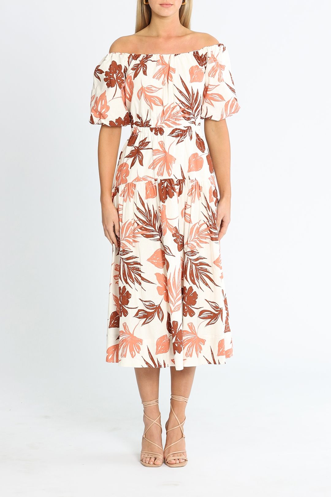 Haven Midi Dress in Black Floral by Talulah for Hire