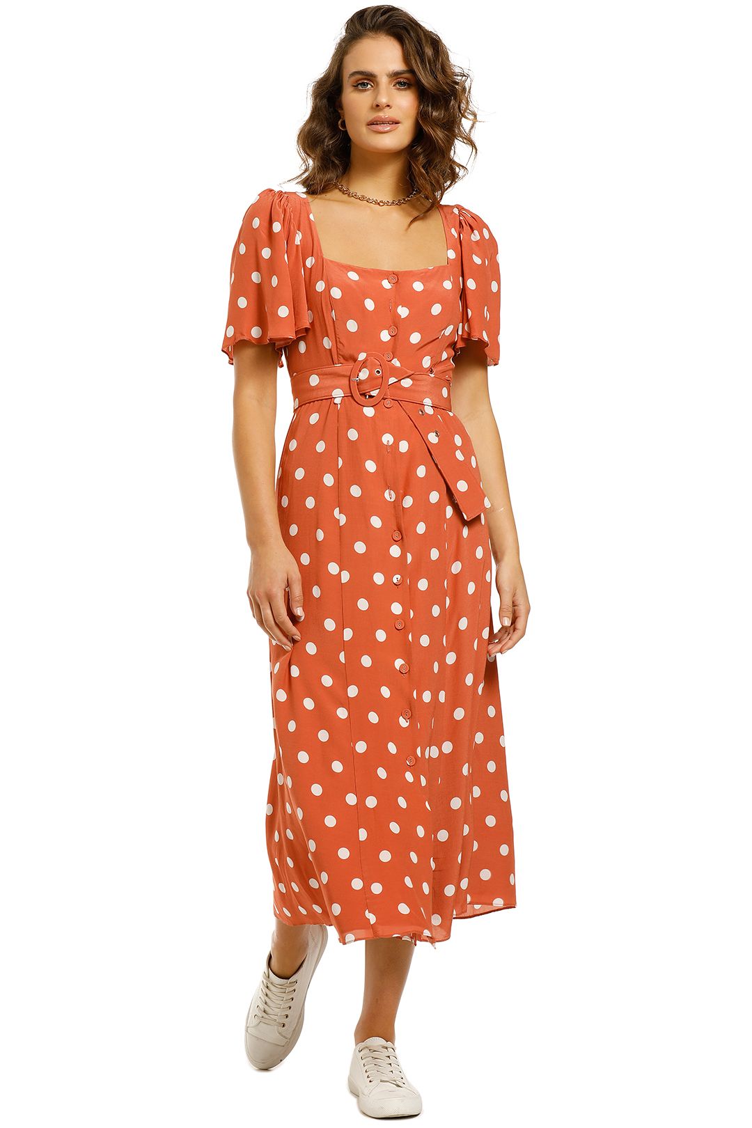steele orange dress Madelina Dress in Carnivale Stripe | steele label