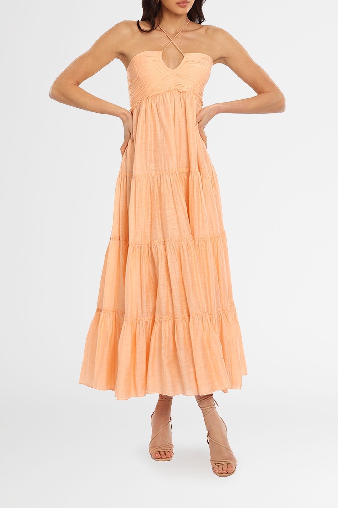 ESSE Portia Tailored Mini Dress in Crema
