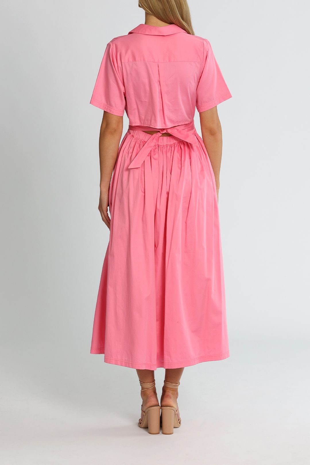 Steele Isadora Dress Pink Cutout