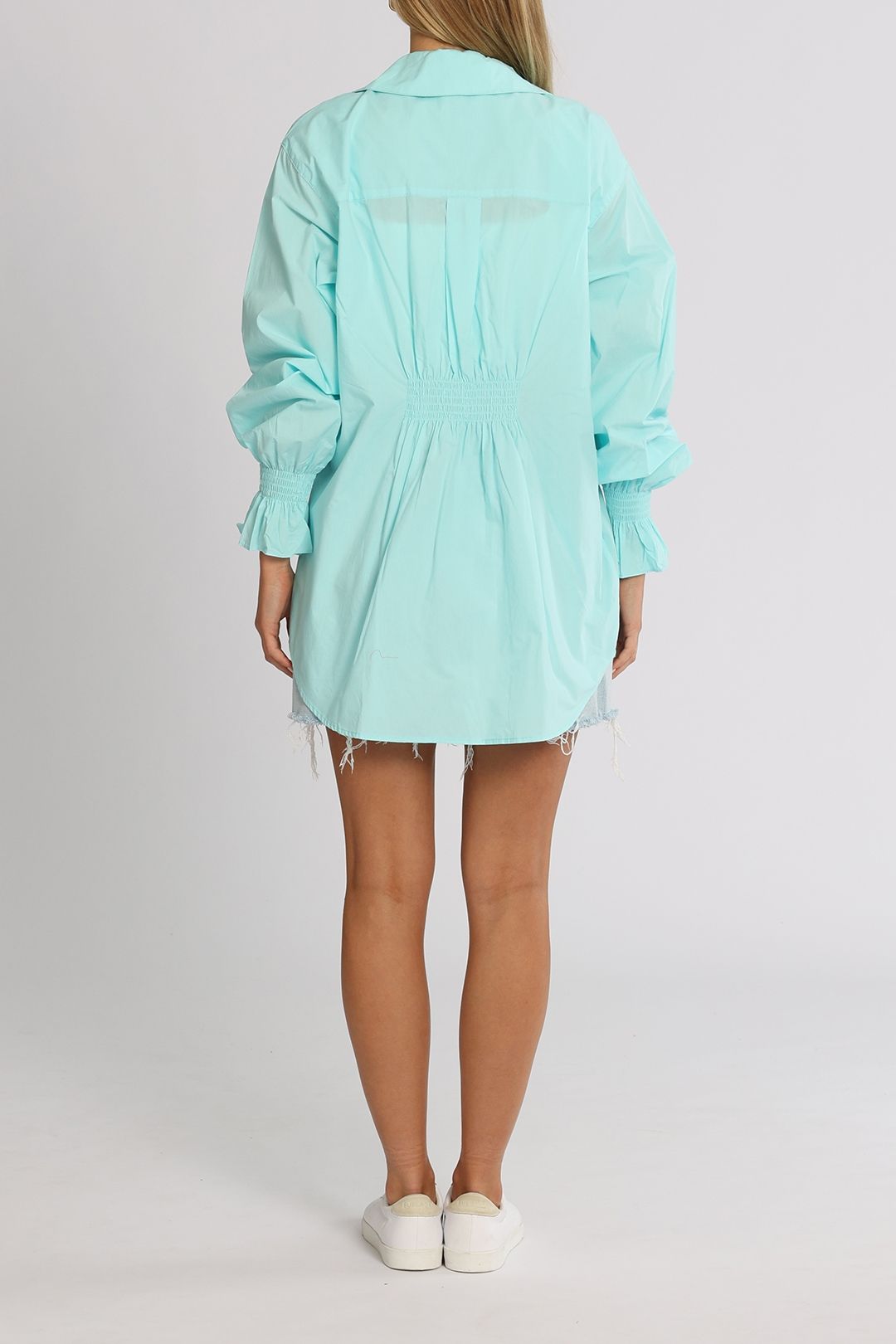 Steele Khalo Shirt Turquoise Relaxed Fit